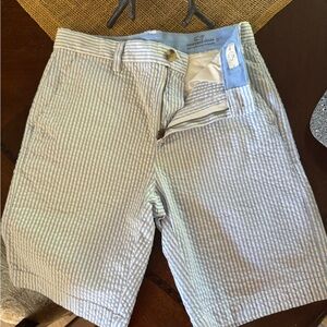 Vineyard Vines Blue and White Seersucker Shorts